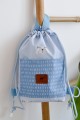 Worko-plecak Mini - Niebieskie misie