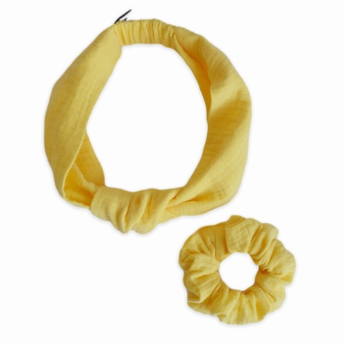 Opaska muślinowa - bananowy 