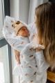 Czapka niemowlęca z uszkami karmelowa