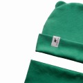 Zestaw zielony - czapka i komin 